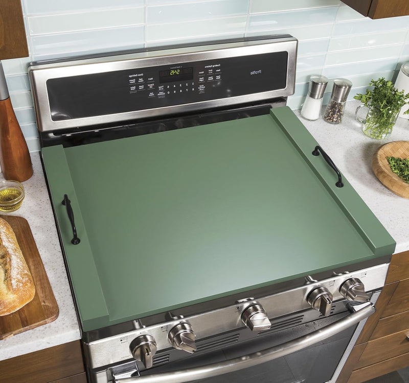 Gashell Noodle Board Stove Cover with Handles, Multiple Stove Top Cover Board for Electric/Gas Stove Top(Forest Green) - Image 4